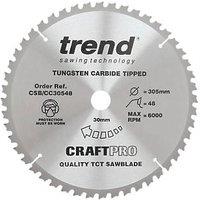 Trend CraftPro Wood/Chipboard/MDF Circular Saw Blade 305mm x 30mm 48T (780PX)