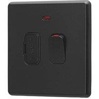 Arlec 13A Switched Fused Spur with Neon Black with Colour-Matched Inserts (780RU)