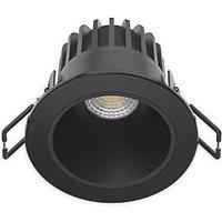 Collingwood H2 Deco CSP Fixed Fire Rated LED Residential Downlight Wattage & Colour Switchable Black 6.5-10W 550 - 1000lm (780RW)
