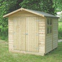 Shire 6' 6" x 6' 6" (Nominal) Apex Shiplap T&G Timber Shed (780TJ)