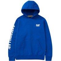 CAT Trademark Banner Hooded Sweatshirt Blue 2X Large 50" Chest (780TN)