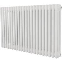 Azur 600mm x 1010mm 4295BTU White Horizontal 3 Column Radiator (780YR)