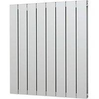 Blaze 600mm x 555mm 1953BTU Matt Chrome Vertical Designer Radiator (7819F)