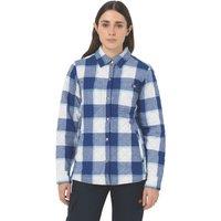 Dickies Womens Flannel Shirt Jacket Blue Size 10 (781TN)