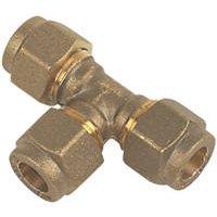 Flomasta Brass Compression Equal Tee 8mm (78265)