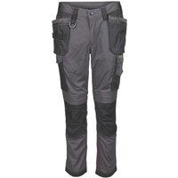 Apache Sudbury Work Trousers Grey/Black 28" W 31" L (782VK)