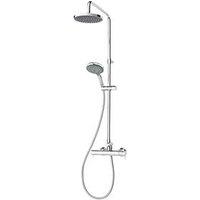 Triton Leona Rear-Fed Exposed Chrome Thermostatic Bar Diverter Mixer Shower (783FJ)
