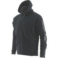 CAT Viraloff Hooded Sweatshirt Long Sleeve T-Shirts (Mens) Black X Large 44" Chest (783YR)