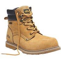 Site Savannah Size 10 Tan Waterproof Steel Toe Cap Safety Boots (7844P)