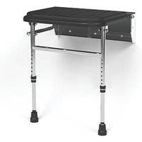 Nymas Wall Mounted Premium Padded Shower Seat Black (784GX)