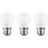 LAP B22 Mini Globe LED Light Bulb 470lm 4.2W 3 Pack (784PP)