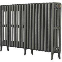 Arroll 660mm x 1234mm 5323BTU Cast Grey Cast Iron 4 Column Radiator (7855F)