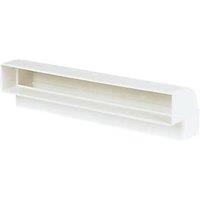 Manrose Rectangular Flat Channel Vertical 90 Bend White 225mm (78560)