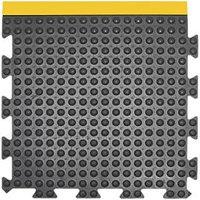 COBA Bubblemat Anti-Fatigue Floor End Mat Black/Yellow 0.5m x 0.5m x 14mm (785FV)