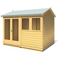 Shire Garden Studio 10' x 7' 6" (Nominal) Reverse Apex Overlap Timber Workshop (785TJ)