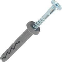 Rawlplug R-FX-C Nylon Hammer-In Fixings 6mm x 40mm 100 Pack (785VC)