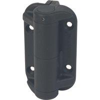 GateMate Black Straight Self-Closing Hinge with Legs 108mm x 4" x 100mm 2 Pack (785YV)