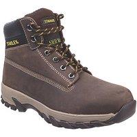 Stanley Tradesman Size 7 Brown Steel Toe Cap Safety Boots (786KV)