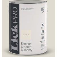 LickPro 5Ltr Smooth Beige 03 Masonry Paint (786TM)