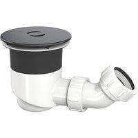 Top-Fix Shower Waste Matt Black 90mm (786VN)