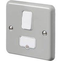 MK Contoura 13A Switched Fused Spur Grey with Colour-Matched Inserts (787RG)