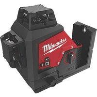 Milwaukee M123PL-0 12V Li-Ion RedLithium Green Self-Levelling Multi-Line Laser Level - Bare (788KH)