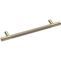 Elite Knobs & Handles Kensington Knurled T Bar Handle Antique Brass 213mm (788KK)