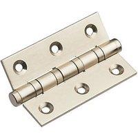 Smith & Locke Satin Nickel Ball Bearing Hinges 76mm x 50.8mm 2 Pack (788PY)