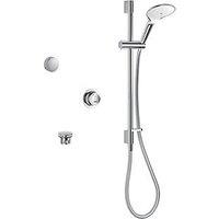 Mira Mode Dual Gravity-Pumped Rear-Fed Chrome Thermostatic Digital Bath/Shower Mixer (788RV)