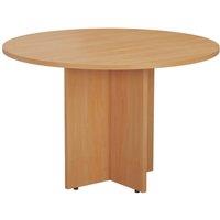 TC Group Round Meeting Table Beech/Beech 1100mm x 1100mm (788TT)