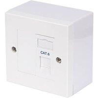 Philex Cat 6 1 Port RJ45 Ethernet Socket White (78961)