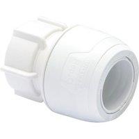 Hep2O Plastic Push-Fit Straight Keyless Tap Connector 22mm x 3/4" (789RE)