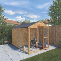 Mercia Staffordshire 6' x 10' (Nominal) Apex Shiplap T&G Timber Dog Kennel (789YL)