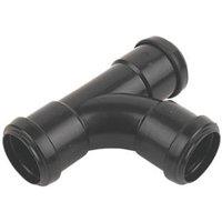 FloPlast Push-Fit Equal Tee Black 32mm (79002)
