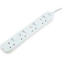 Masterplug 13A 4-Gang Switched Extension Lead 2m (7902G)