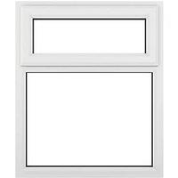 Crystal Top Opening Clear Triple-Glazed Casement White uPVC Window 905mm x 1115mm (790JM)