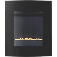 Focal Point Ebony Black Rotary Control Wall-Mounted Gas Flueless Fire 520mm x 620mm (7925G)