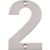 Eclipse Door Numeral 2 Satin Stainless Steel 102mm (79289)