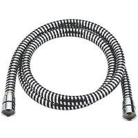 Swirl Shower Hose Black/Silver 10mm x 1.5m (792PG)