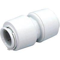 FloPlast FloFit+ Plastic Push-Fit Equal Straight Coupler 28mm (792PY)