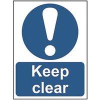 Essentials "Keep Clear" Sign 200mm x 150mm (793HL)