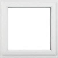 Crystal Top Opening Clear Triple-Glazed Casement White uPVC Window 610mm x 610mm (793JM)