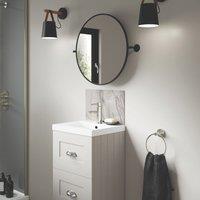 Splashwall Marmo Linea Vanity Splashback Matt White 250mm x 400mm x 4mm (793KU)