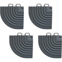 Swisstrax Ribtrax Pro Corner Slate Grey 63mm x 63mm 4 Pack (793YU)