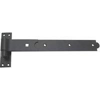 Smith & Locke Black Powder-Coated Straight Gate Hinge Hook & Band 134mm x 365mm x 45.5mm (7941J)