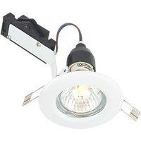 LAP Fixed Mains Voltage Downlight Gloss White (79438)