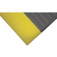 COBA Orthomat Anti-Fatigue Floor Mat Grey/Yellow 0.9m x 0.6m x 9mm (794FV)