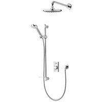 Aqualisa Visage HP/Combi Rear-Fed Chrome Thermostatic Smart Shower with Drencher (794JK)