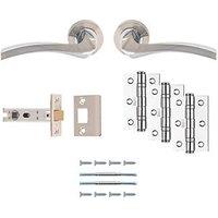 Carlisle Brass Sines Door Handle Pair Satin Nickel (795JA)
