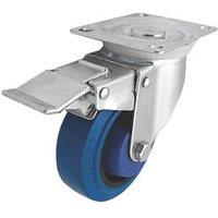 Essentials Heavy Duty Braked Swivel Castor 100mm Blue (795KH)